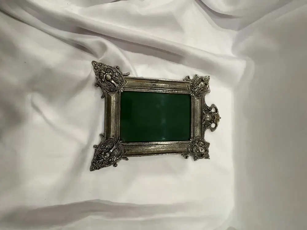 Vintage 5x7 Ornate Baroque Style Metal Picture Frame  Unbranded